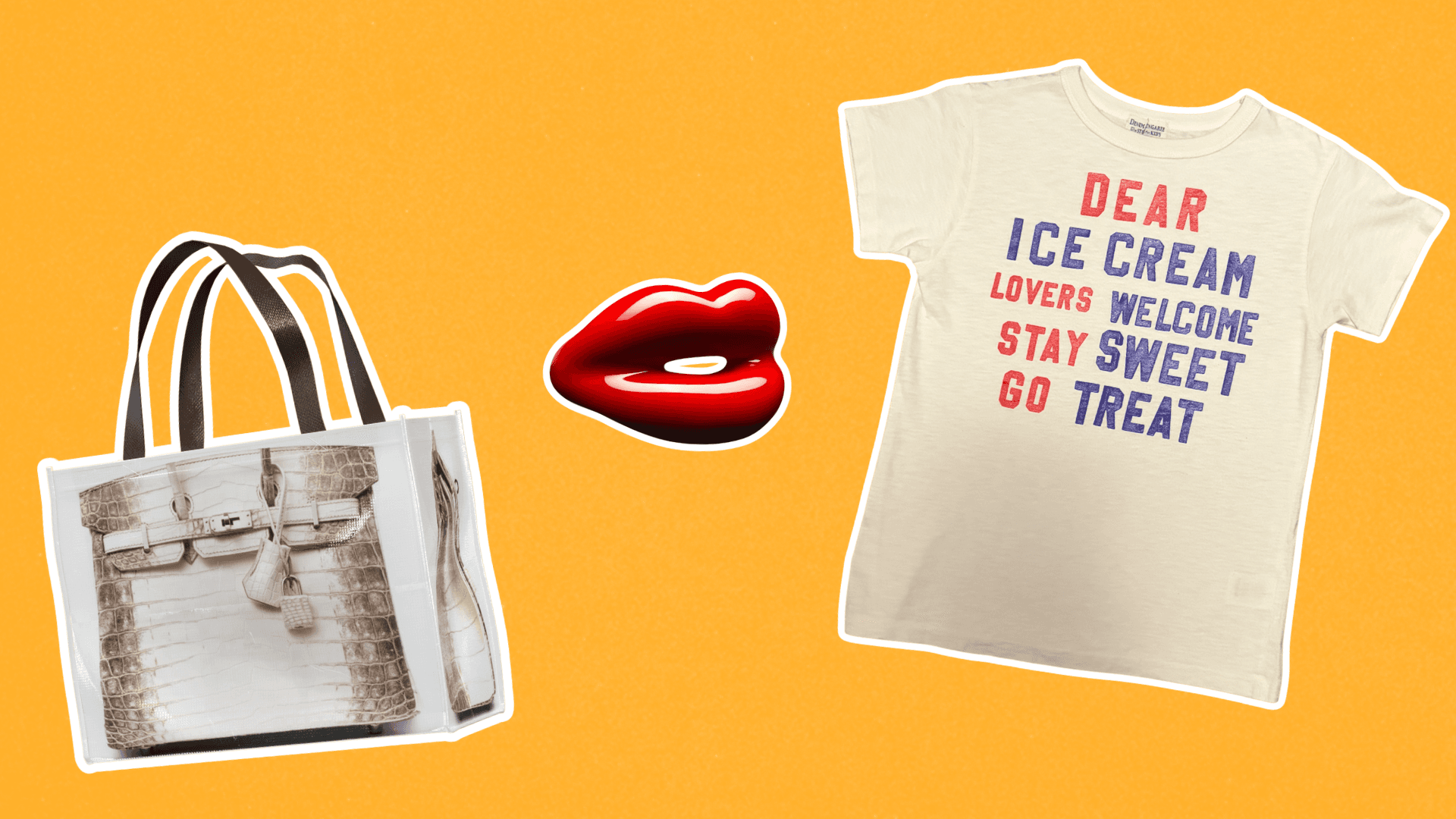 Picture showing Grocery Bags tote, Solange Azagury-Partridge ring and vintage T-shirt