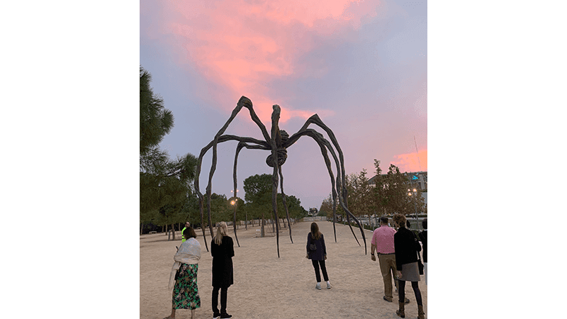 ARTHENS Tour, Athens, Louise Bourgeois Spider Sculpture