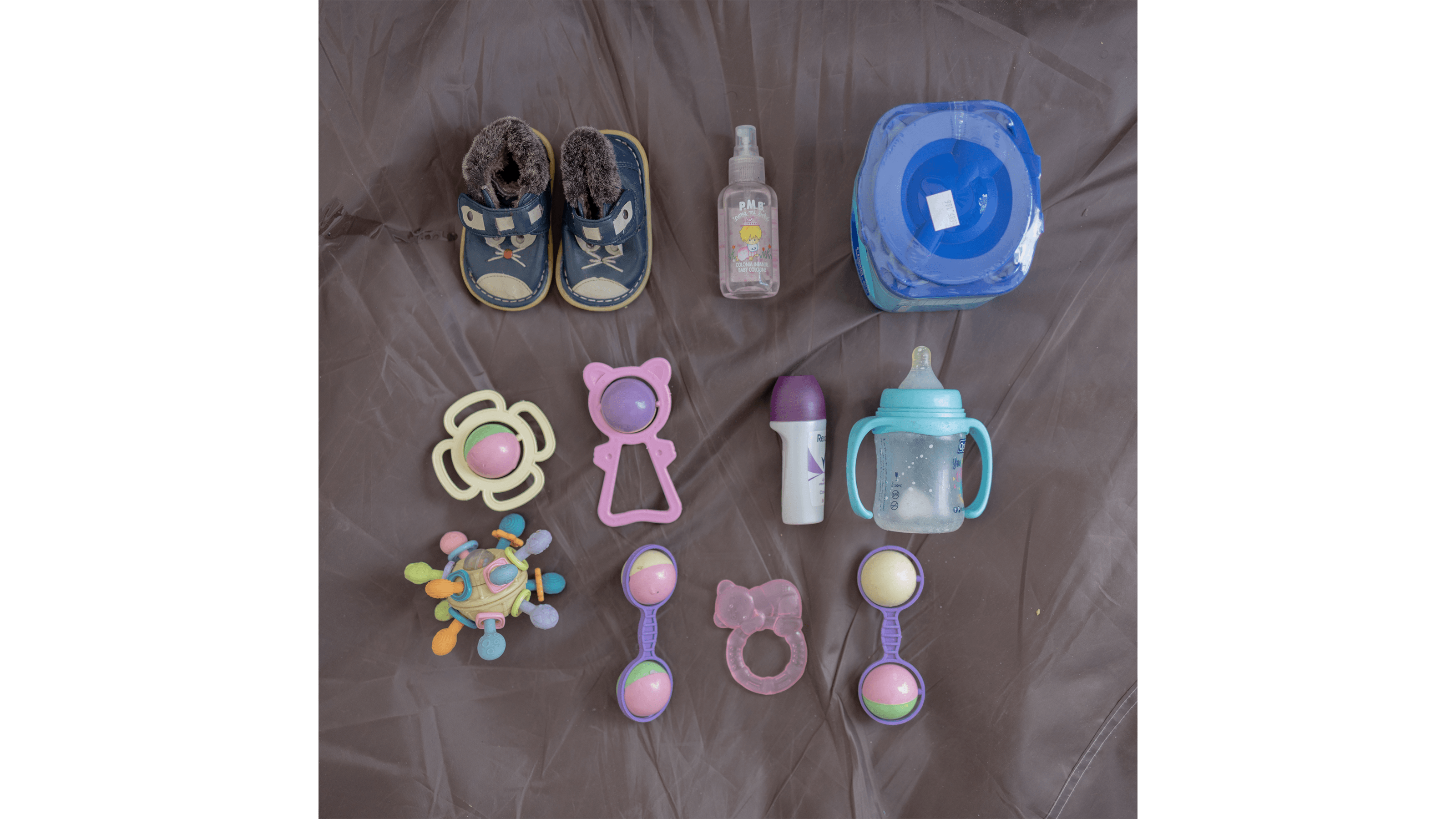 Photograph of possessions from displaced citizens of Lebanon