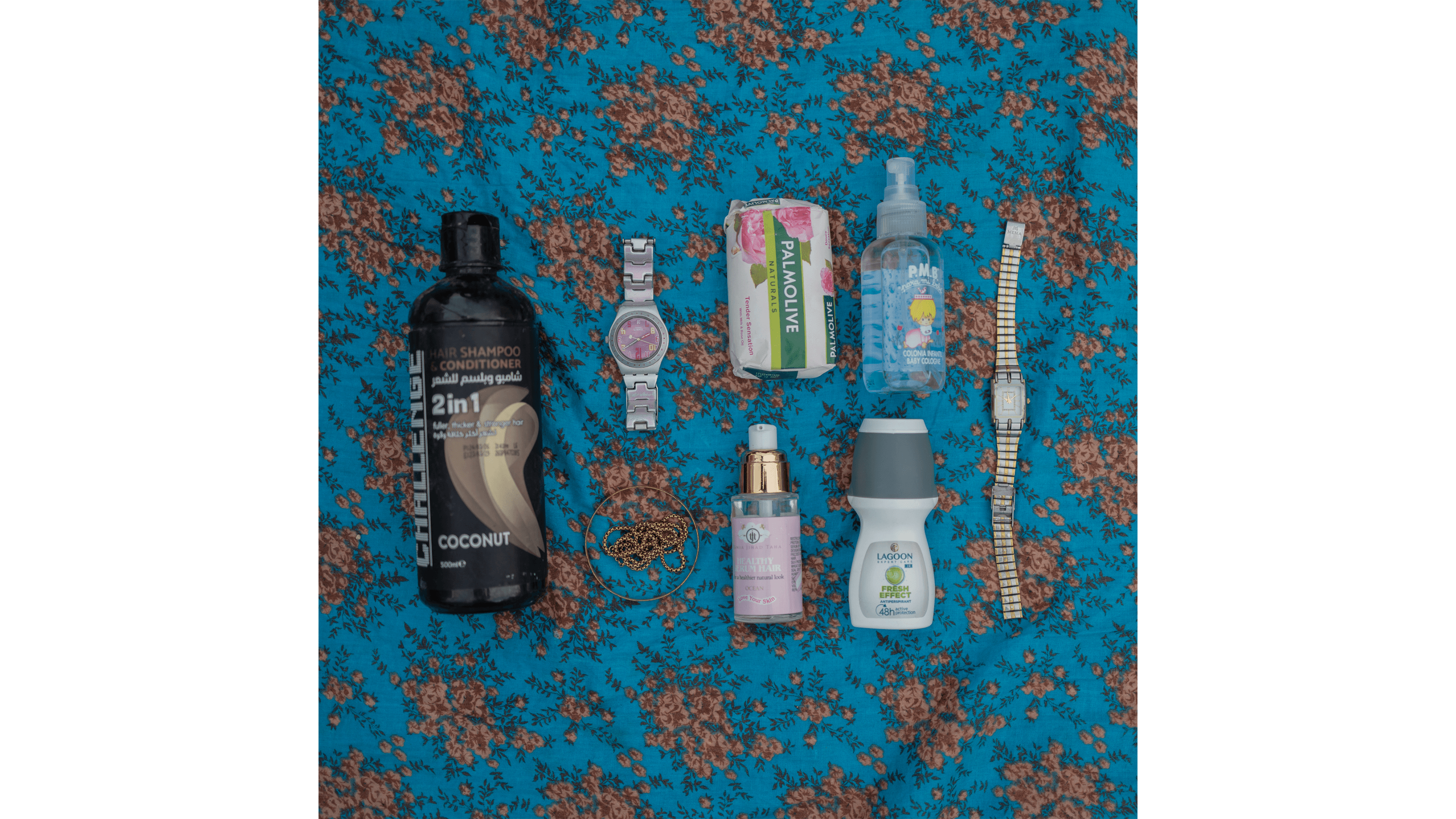 Photograph of possessions from displaced citizens of Lebanon