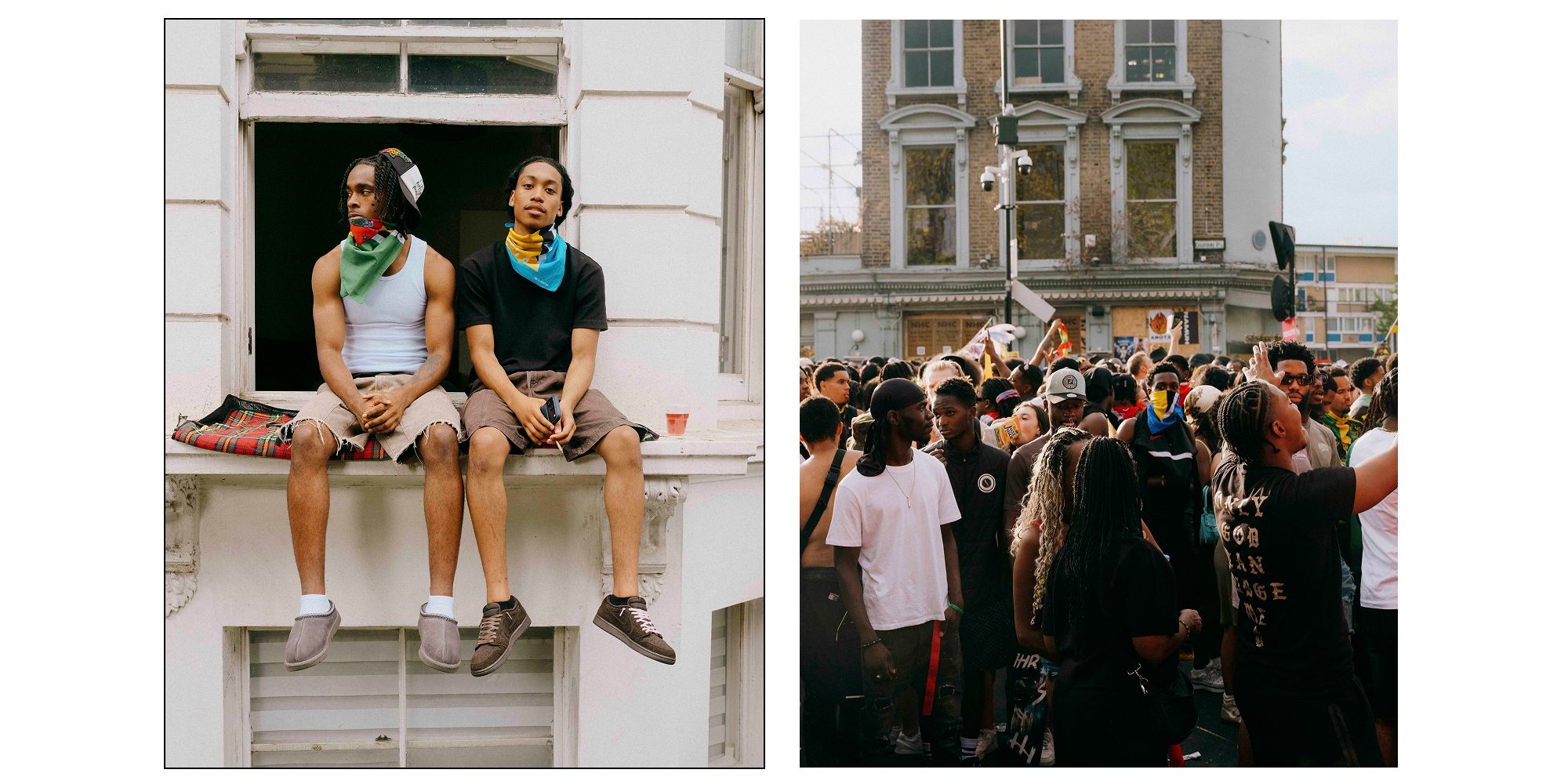 photograph showing people celebrating at notting hill carnival's 60th birthday