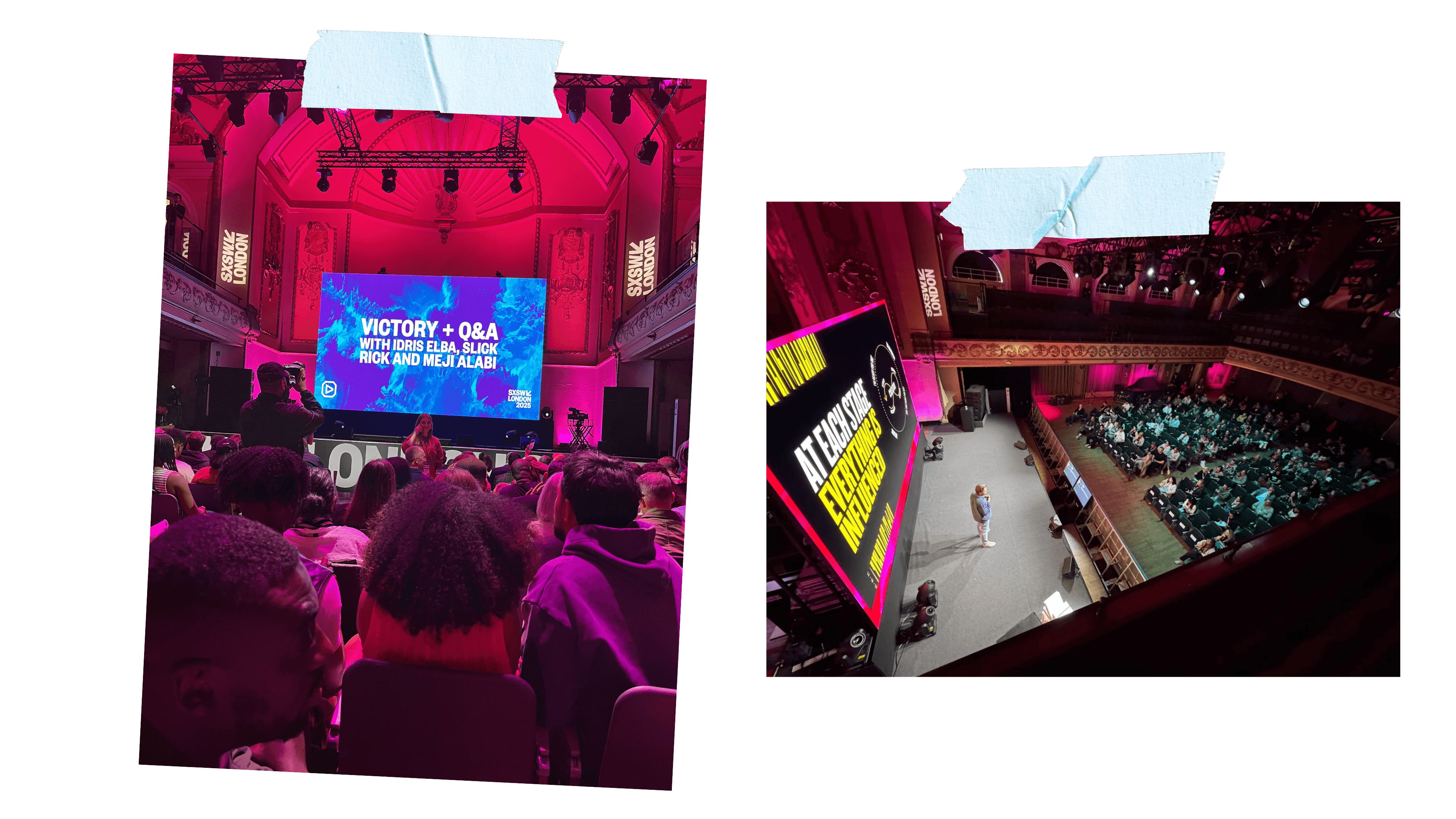photos showing inside the 2025 SXSW event in London