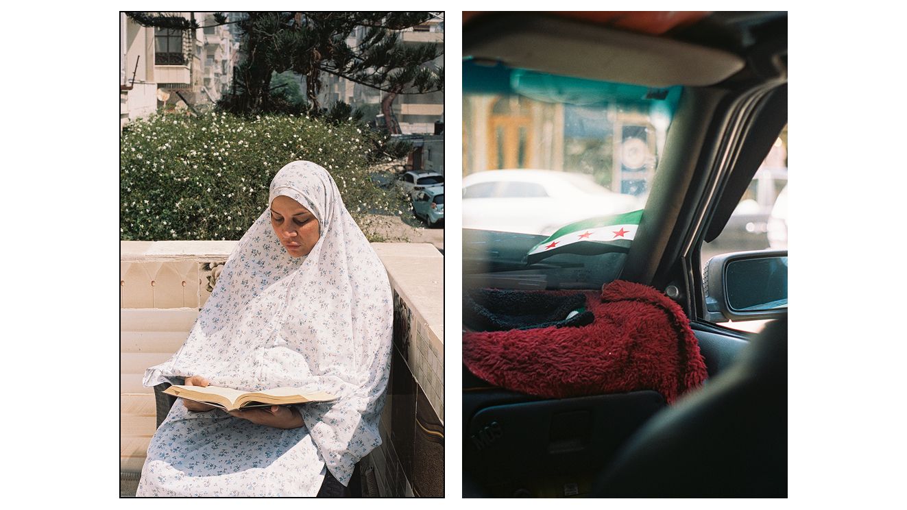 Composite of images of Syrian life by Yamine Daaboul