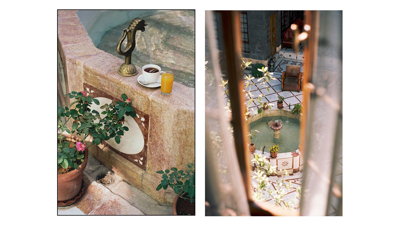 Composite of images of Syrian life by Yamine Daaboul