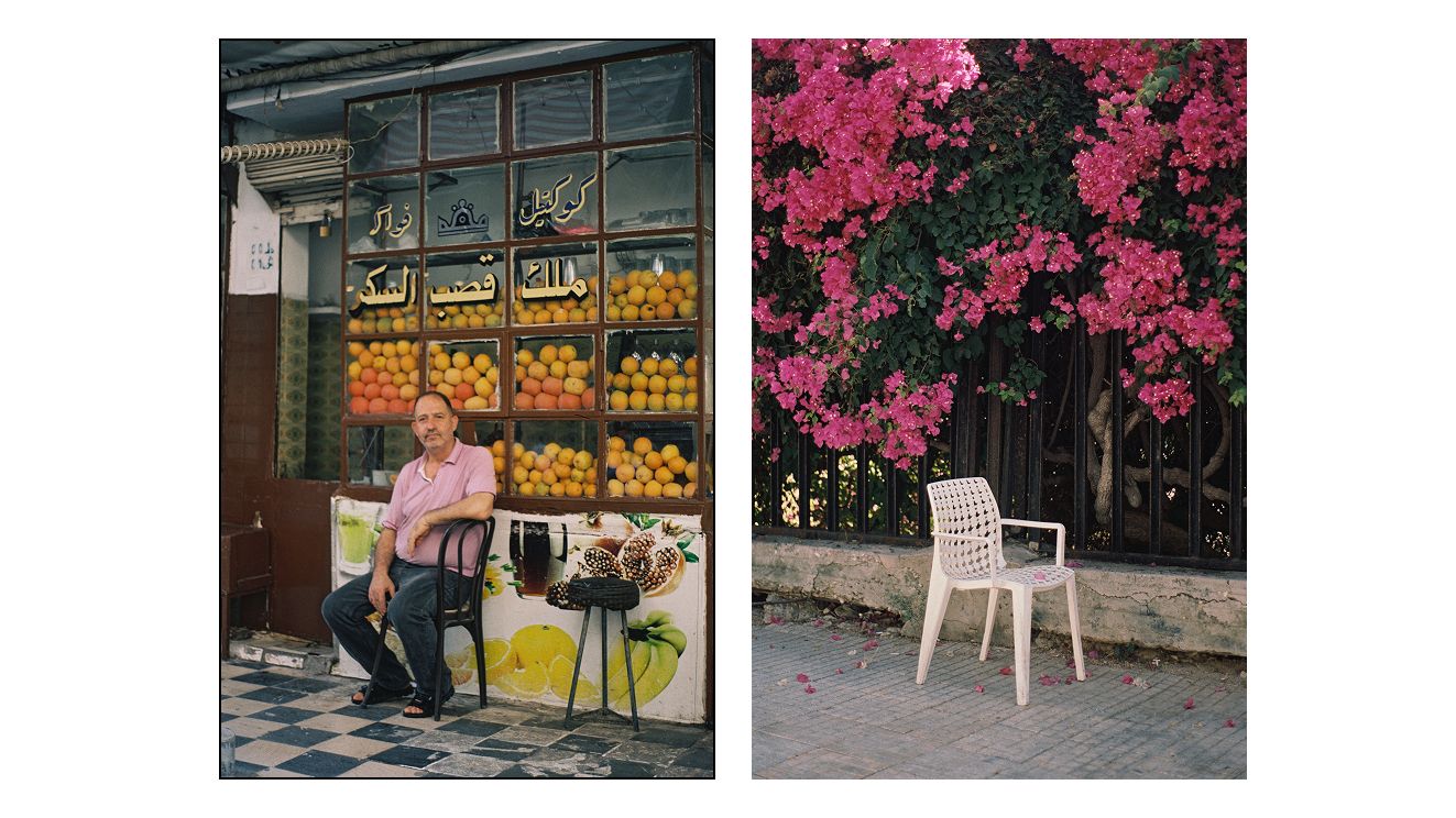 Composite of images of Syrian life by Yamine Daaboul