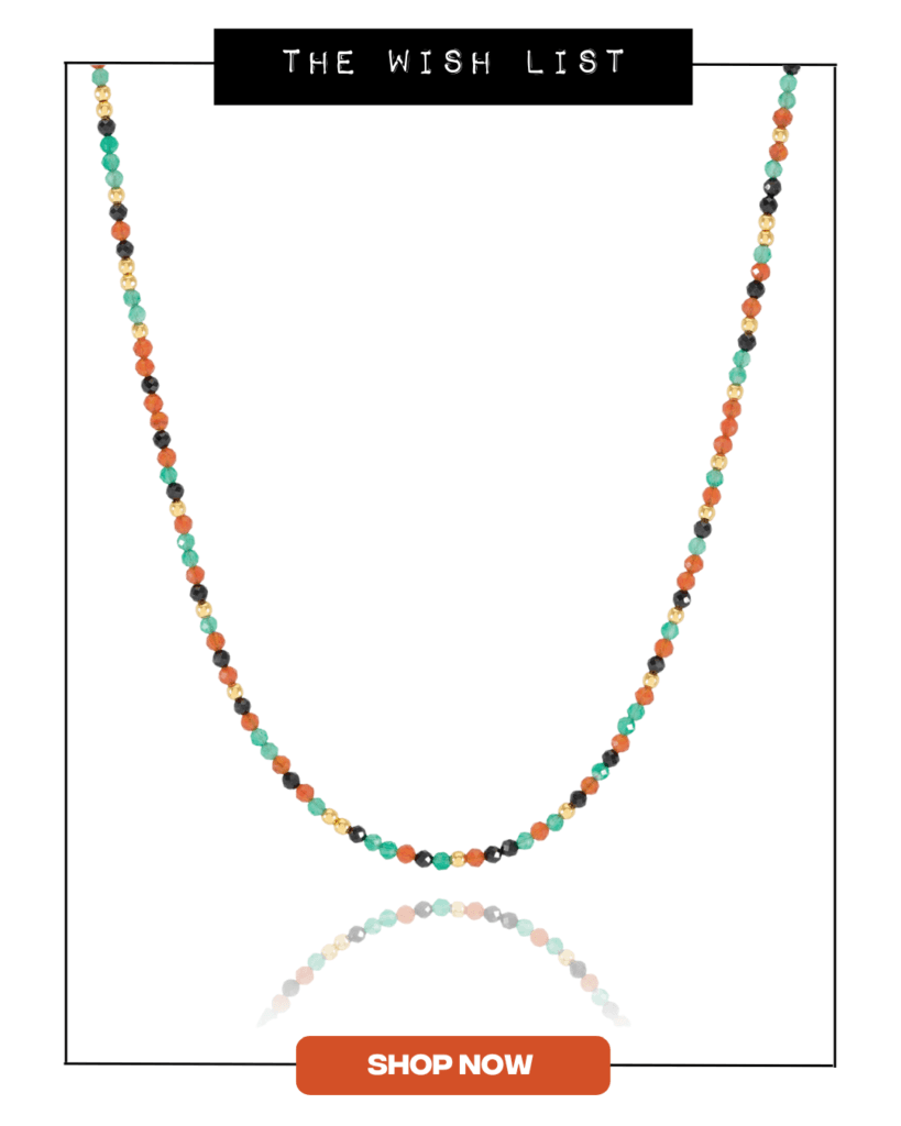Colourful beaded necklace