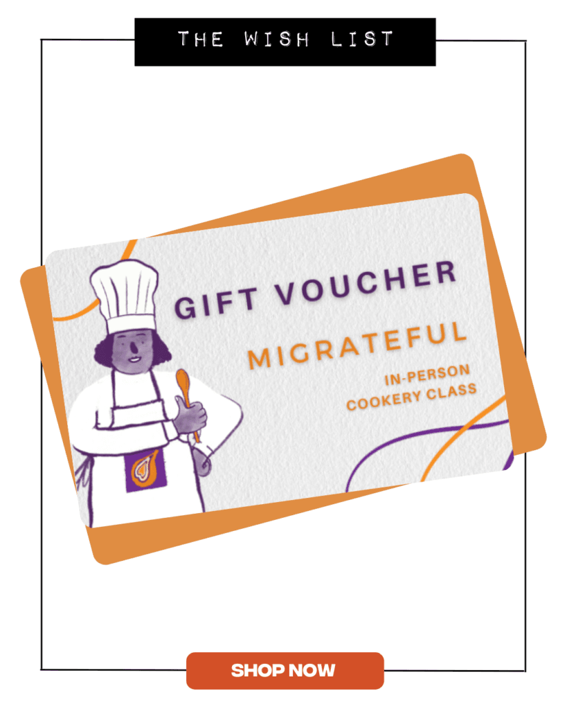 Voucher for Migrateful in-person cookery class