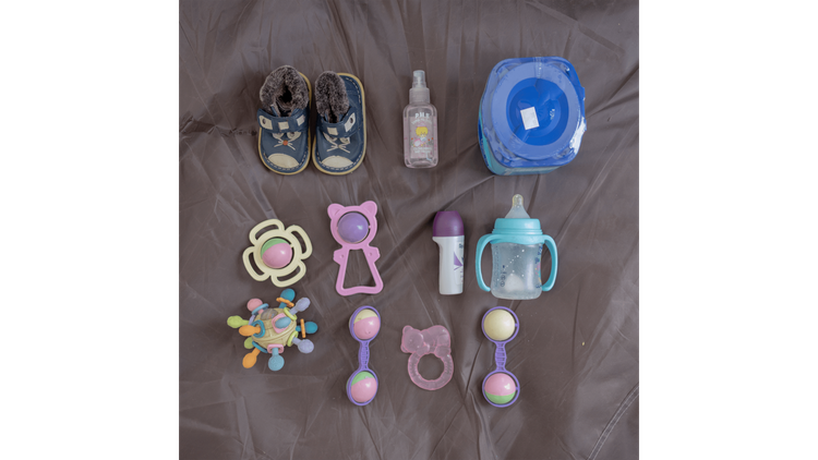 Photograph of possessions from displaced citizens of Lebanon
