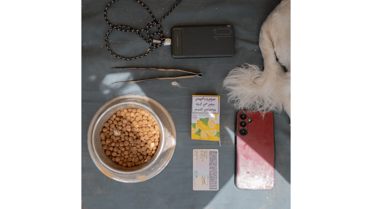 Photograph of possessions from displaced citizens of Lebanon