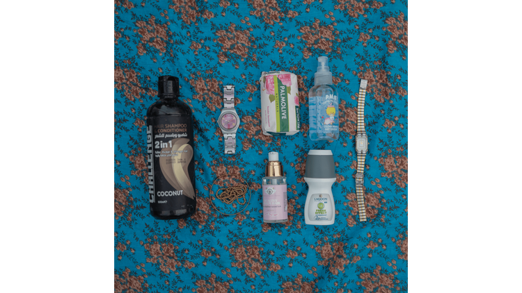 Photograph of possessions from displaced citizens of Lebanon