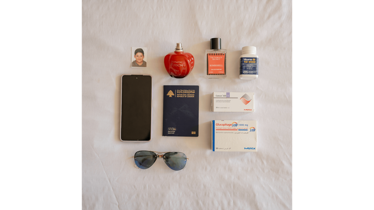 Photograph of possessions from displaced citizens of Lebanon