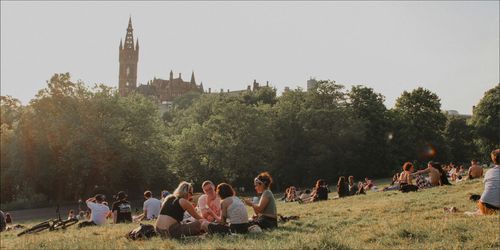 Kelvingrove Park, Park Terrace, Glasgow, UK