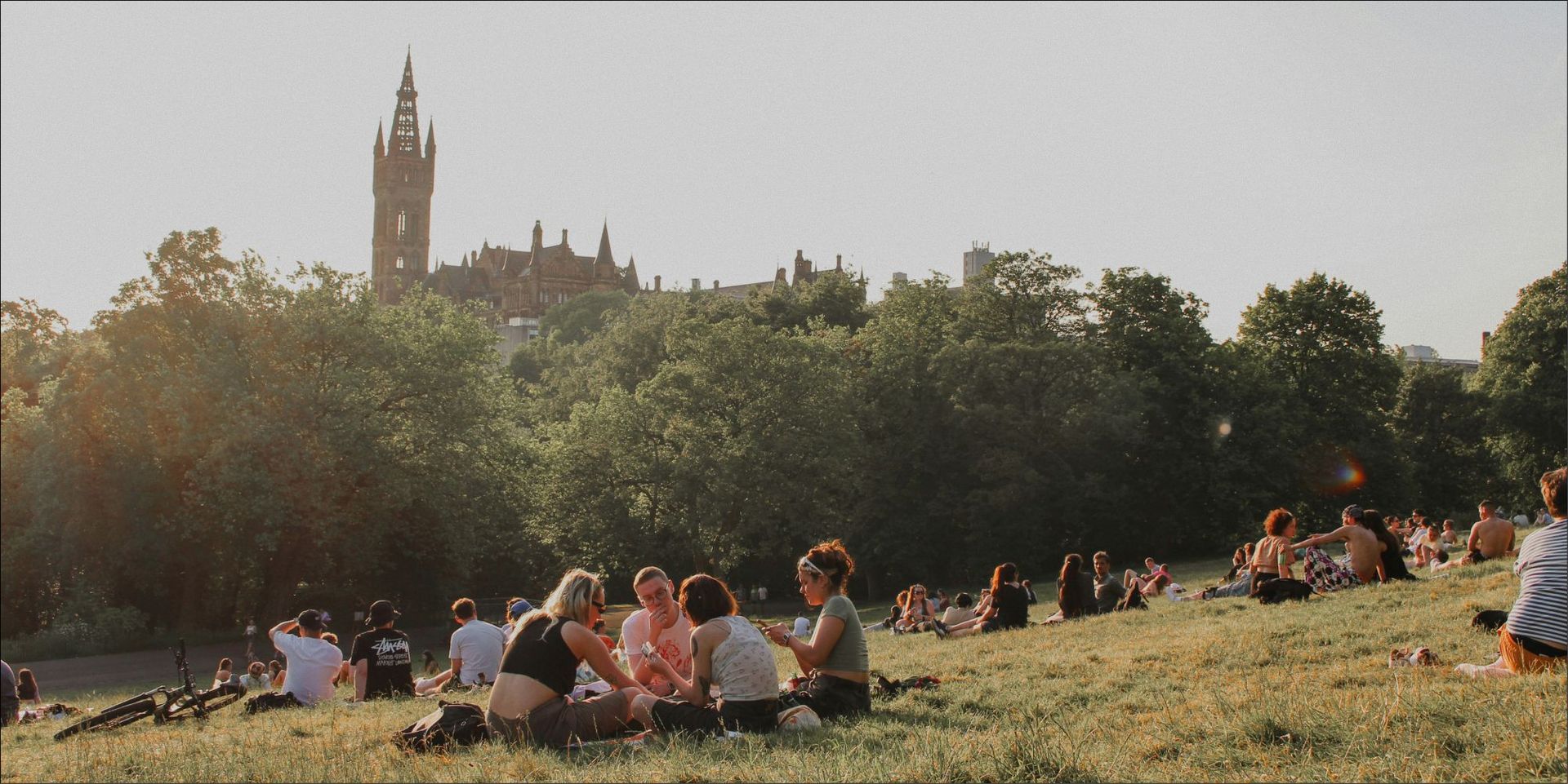 Kelvingrove Park, Park Terrace, Glasgow, UK
